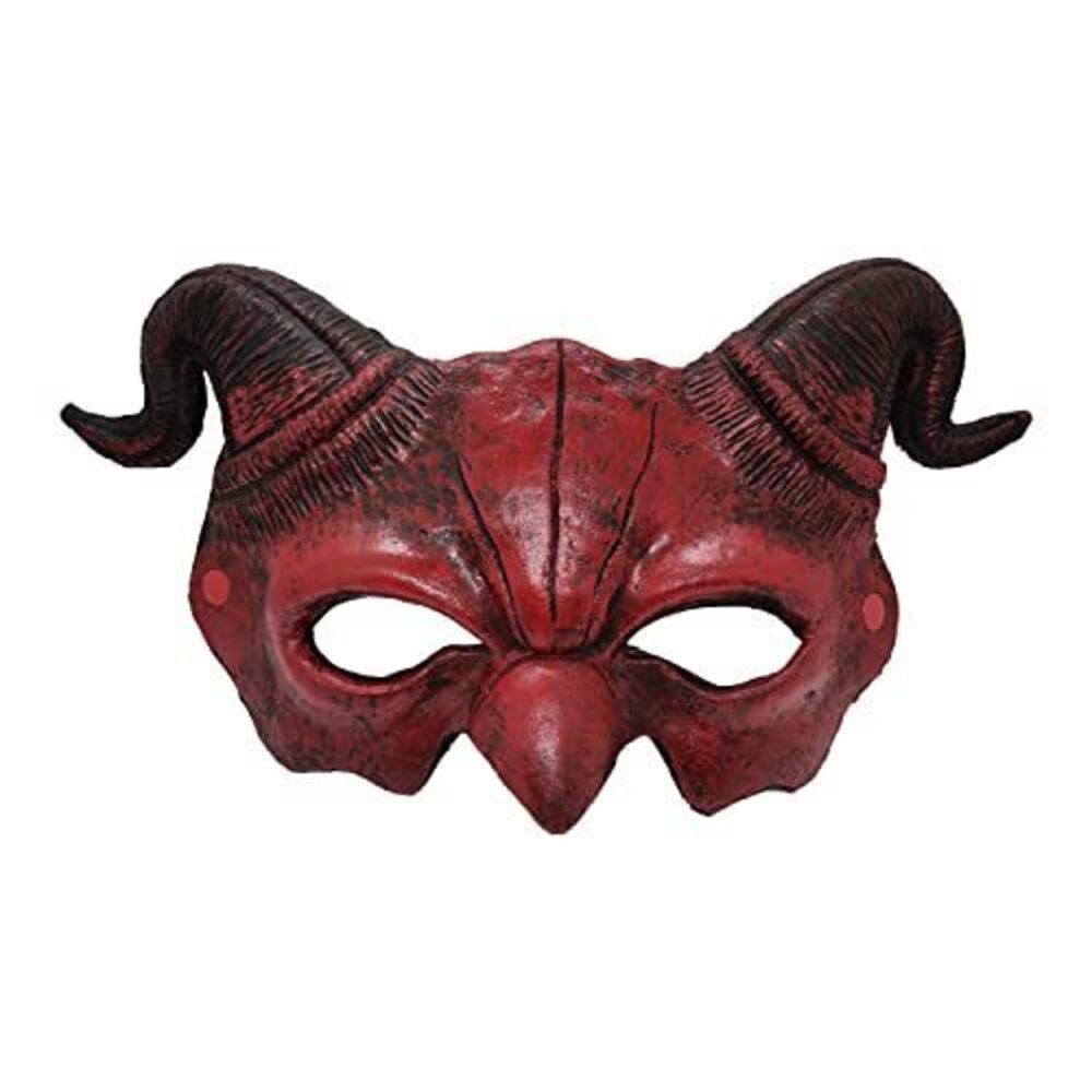 2345 Demon Mask Halloween Devil Half Face Scary Horn Beast Masks Masquerade
